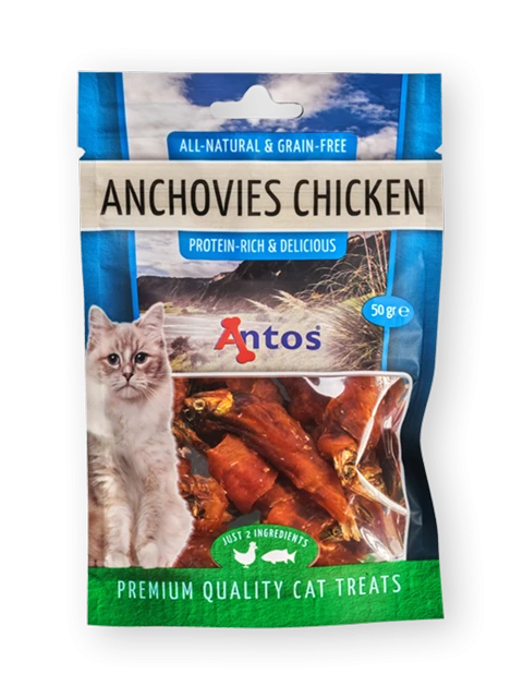 Cat Treats Anchovies&Chicken 50 gr