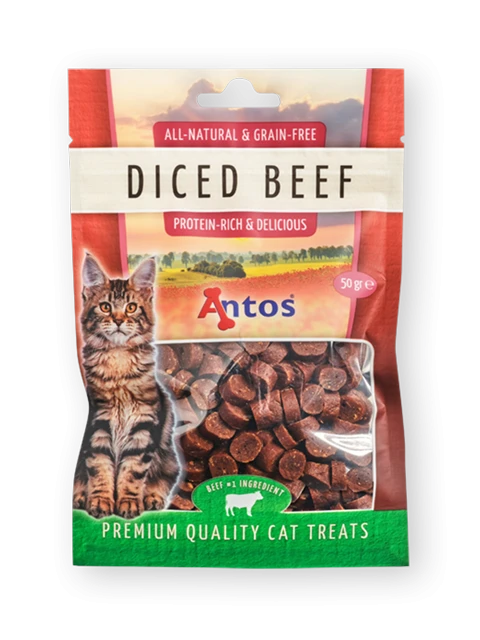 Cat Treats Diced Beef 50 gr