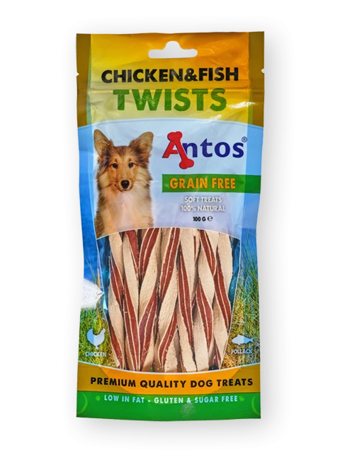 Chicken&Fish Twists 100 gr