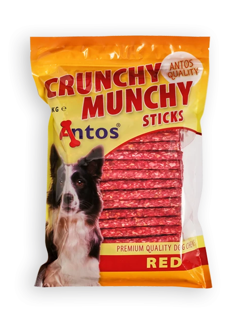 Crunchy Munchy Sticks 5" 10 mm Red