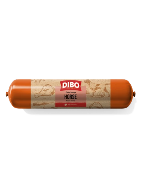 DIBO Cooked Sausage Pur Horse 800 gr