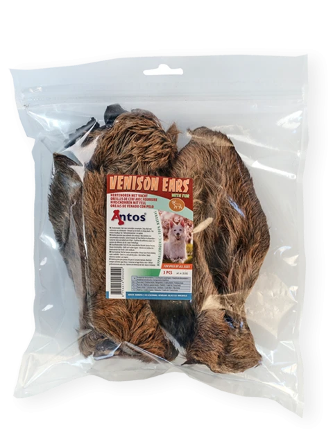 Venison Ears with Fur 3 pcs