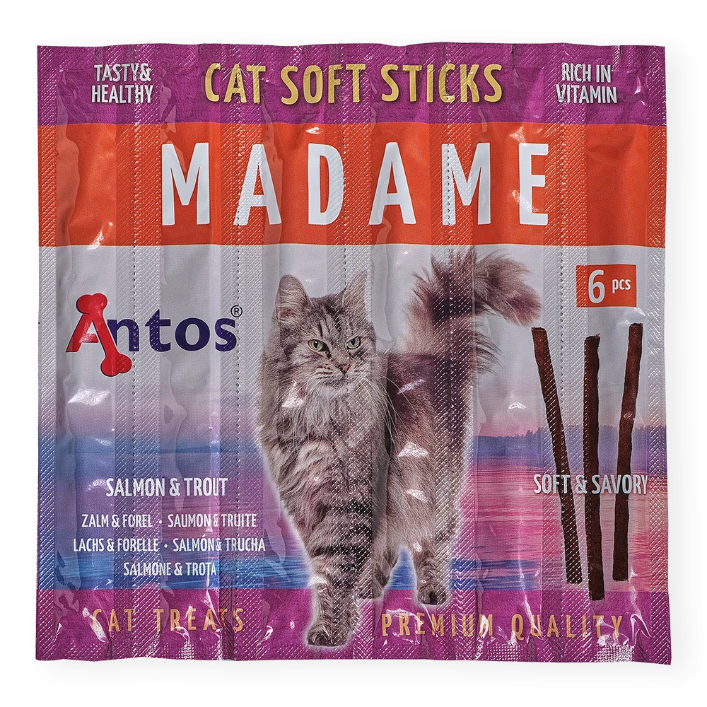 Cat Soft Sticks Madame Salmon&Trout 6 pcs