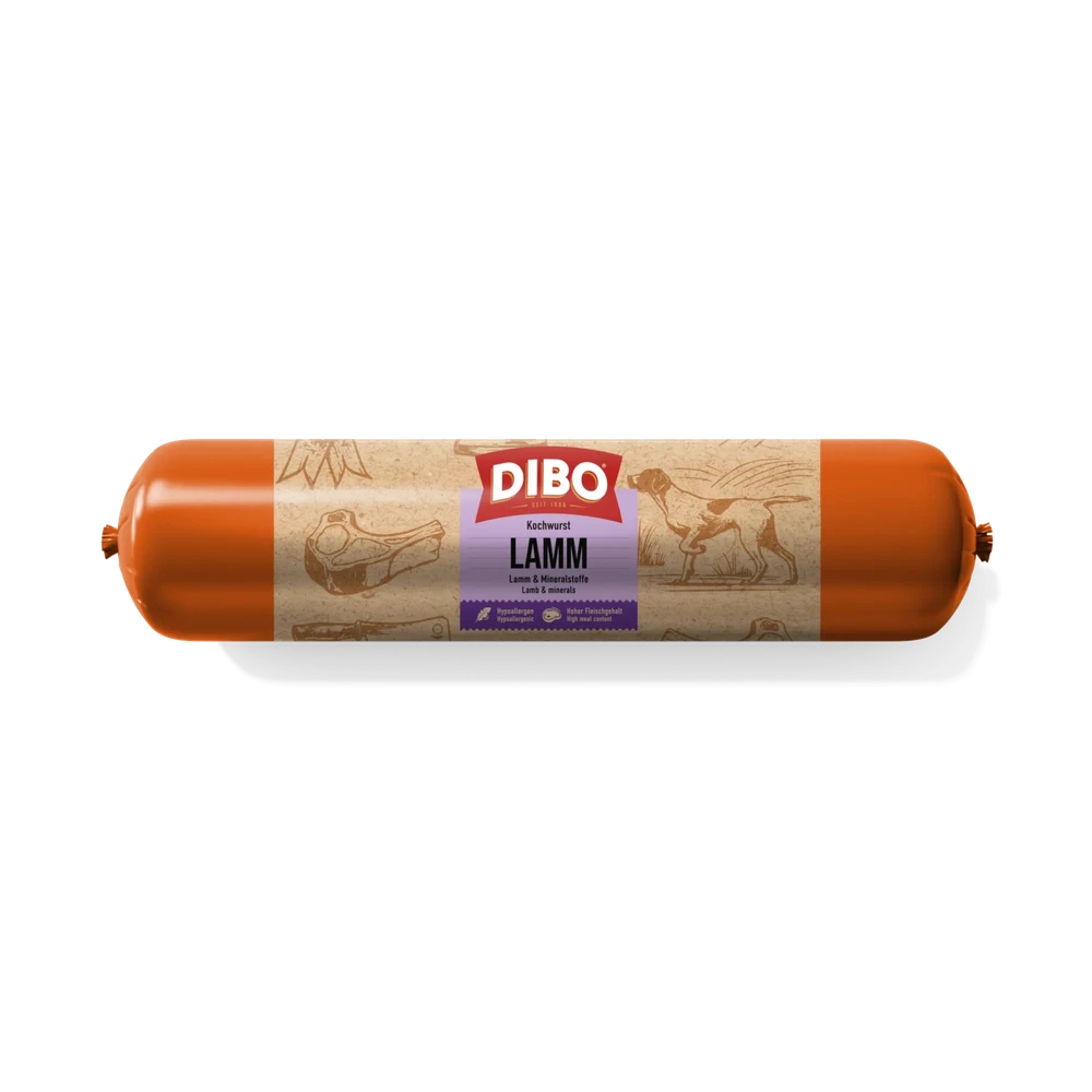DIBO Cooked Sausage Pur Lamb 800 gr
