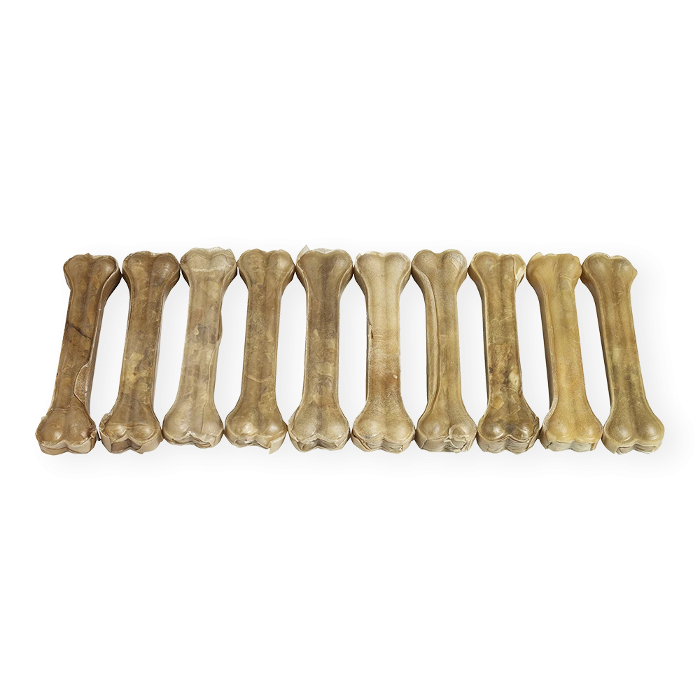 Raw Hide Pressed Bone 10-10½" Natural 280-290 gr