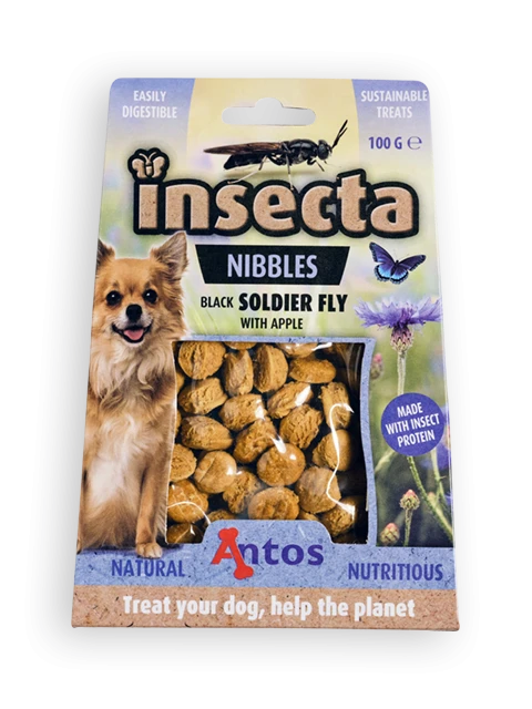 Insecta Nibbles Black Soldier Fly & Apple 100 gr