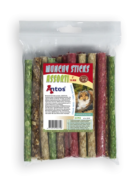 Munchy Sticks 5" 10 mm Assorted 25 pcs