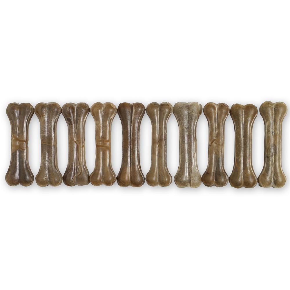 Raw Hide Pressed Bone 5" Natural 55-60 gr
