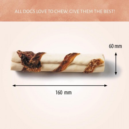 6/7" Roll White + Gullets