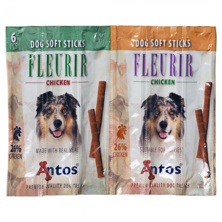 Dog Soft Sticks Fleurir Chicken 6 pcs