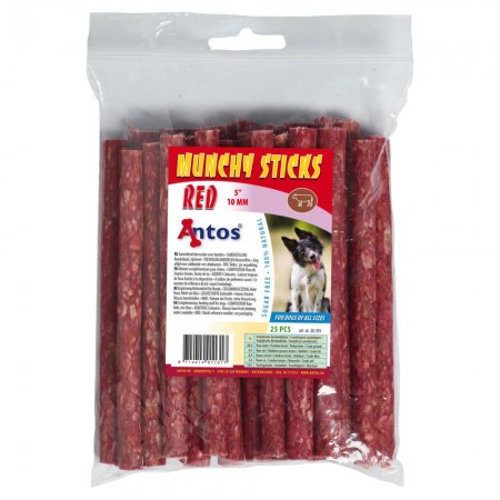 Munchy Sticks 5" 10 mm Red 25 pcs